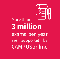 More than 3 million exams per year are supported by CAMPUSonline